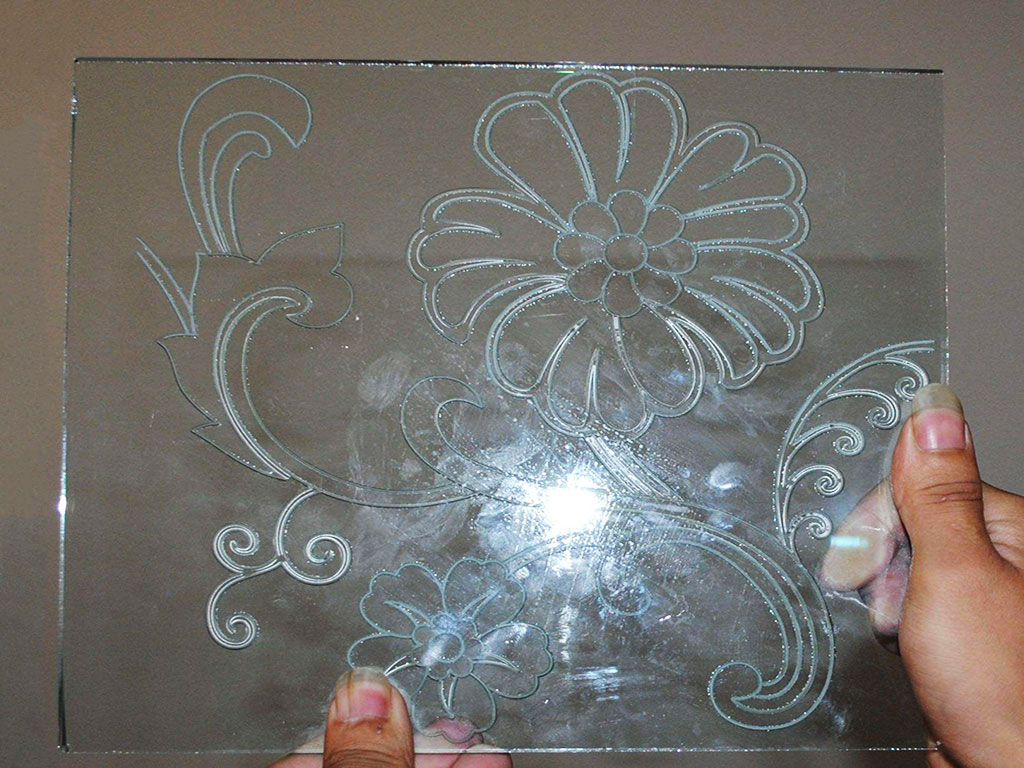CNC Router Cutting Glass Project