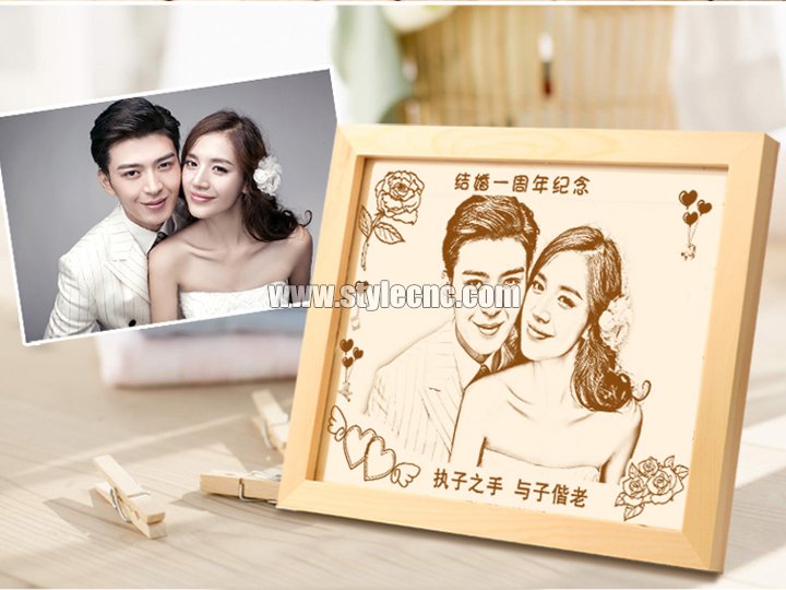 Woodcut painting laser engraving machine Woodcut painting laser engraving machine