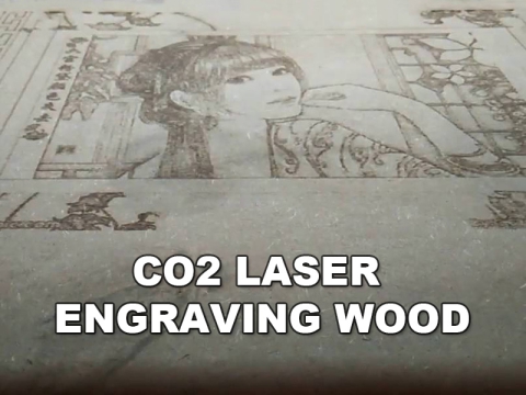 CO2 Laser Engraving Photo on Wood