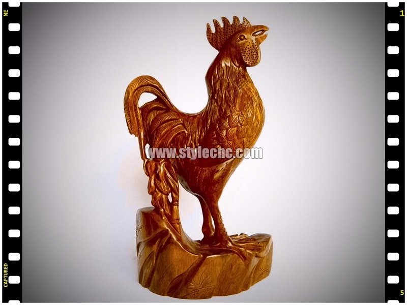 3D Wood Rooster Craf