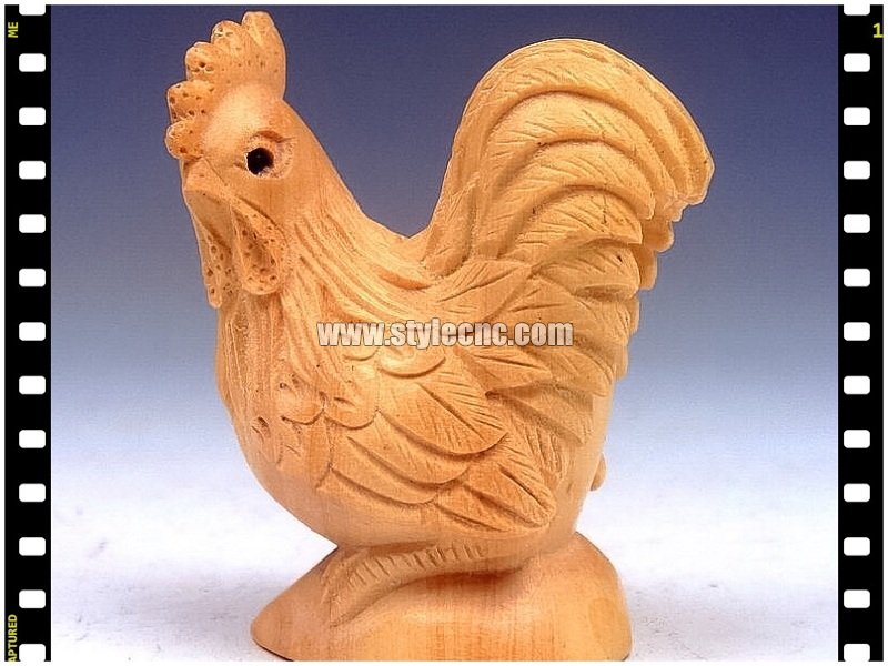3D Wood Rooster Craf