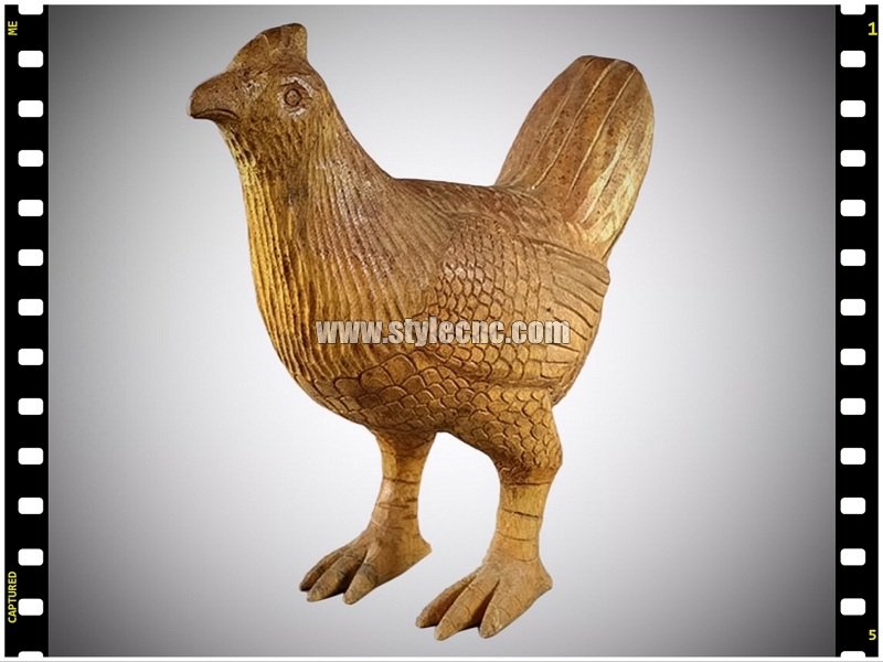 3D Wood Rooster Craf