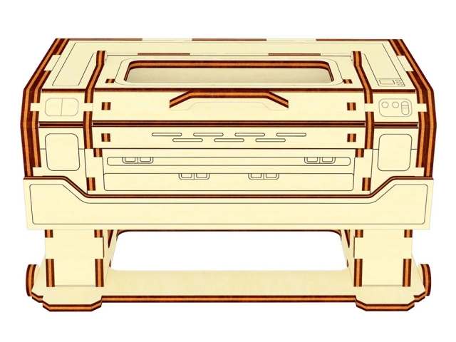Plywood laser cutting machine project