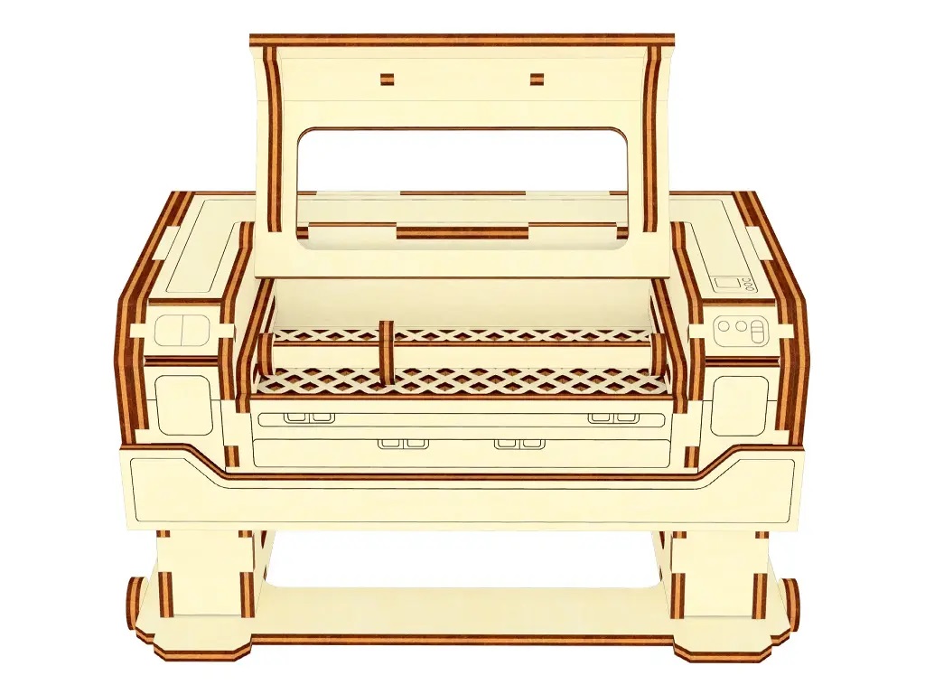 激光切割3D膠合板激光切割機(jī)拼圖