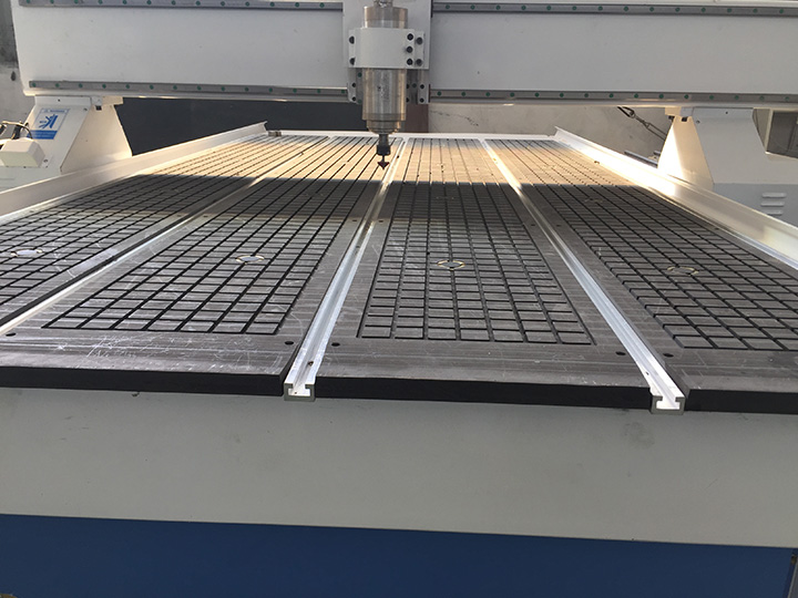 旋轉數(shù)控雕刻機真空吸盤及T型槽工作臺