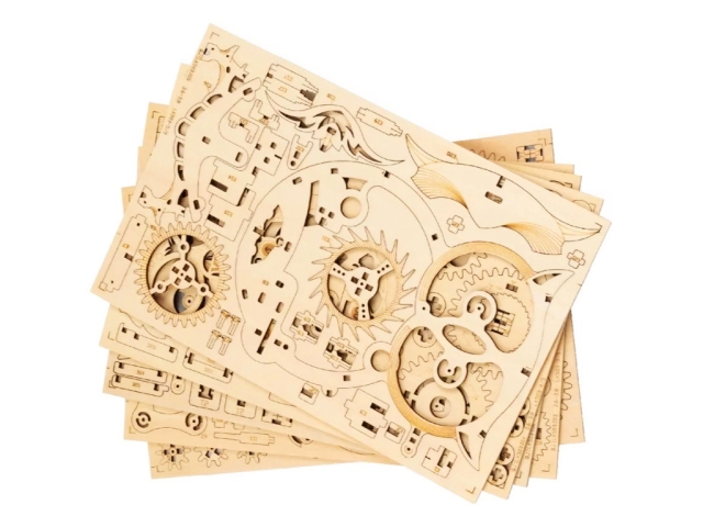 Laser Cut 3D Wooden Assembly Puzzle