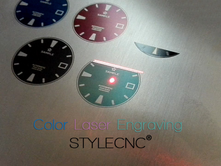 Color Laser Marking/Engraving on metal by MOPA fiber laser marking machine