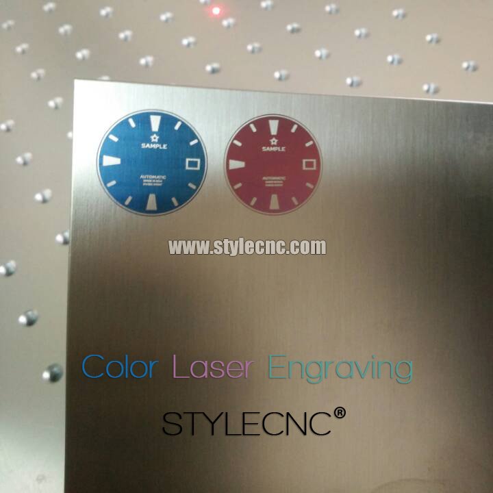 Color laser marking on stainless steel