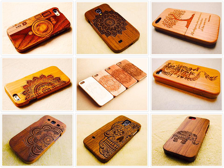 Laser Engraved Wood Mobile Cases & Shells