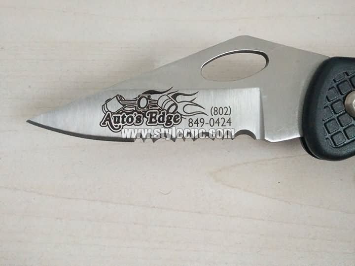 knife laser marking project