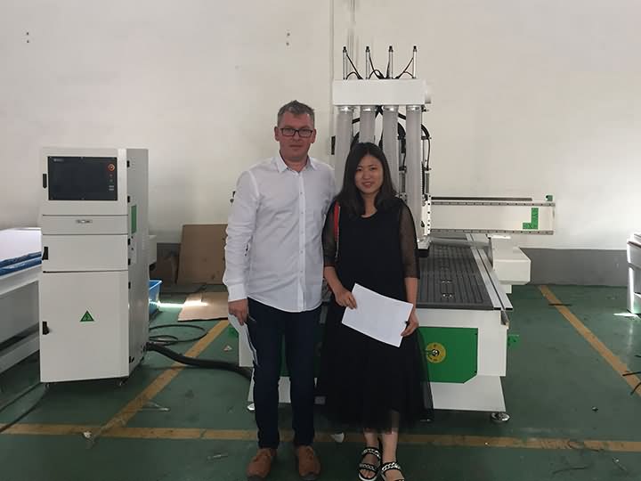 Romania customer visited STYLECNC CNC router factory