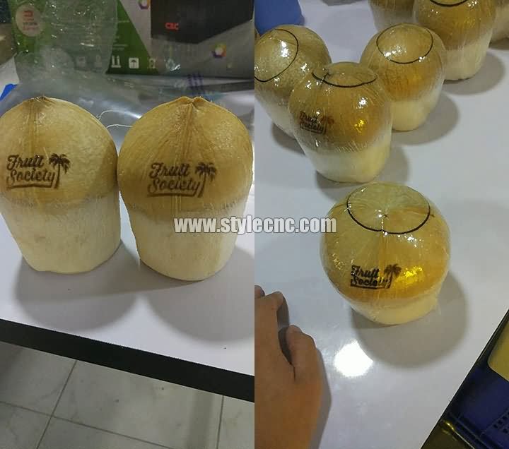 Coconut laser marking machine