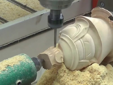 Rotary Axis 3D CNC Router Machine for Woodworking
