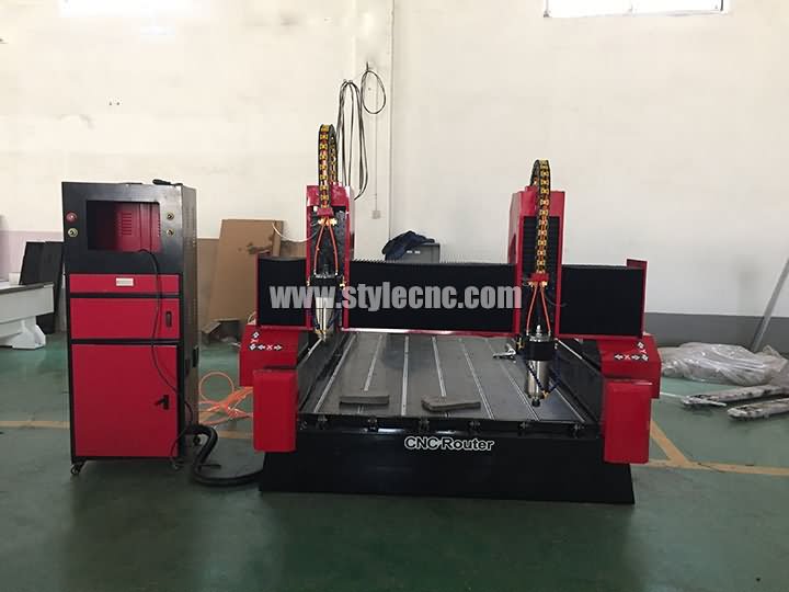 dual heads stone CNC router machine