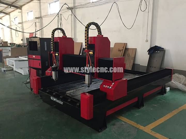 dual heads stone CNC router machine