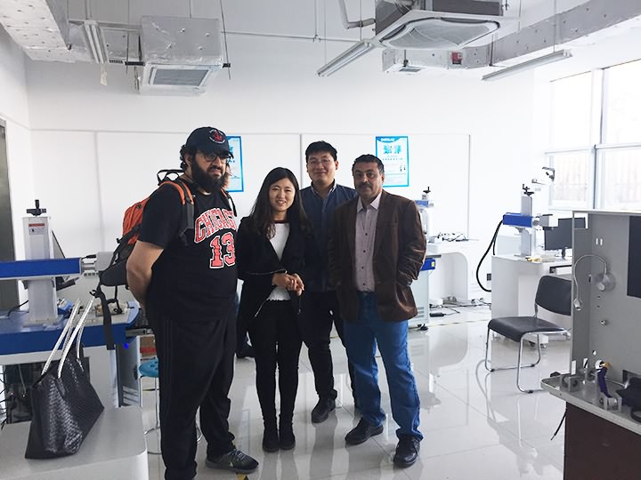 Saudi Arabia Customer Visited STYLECNC for Jewelry Laser Marking Machine