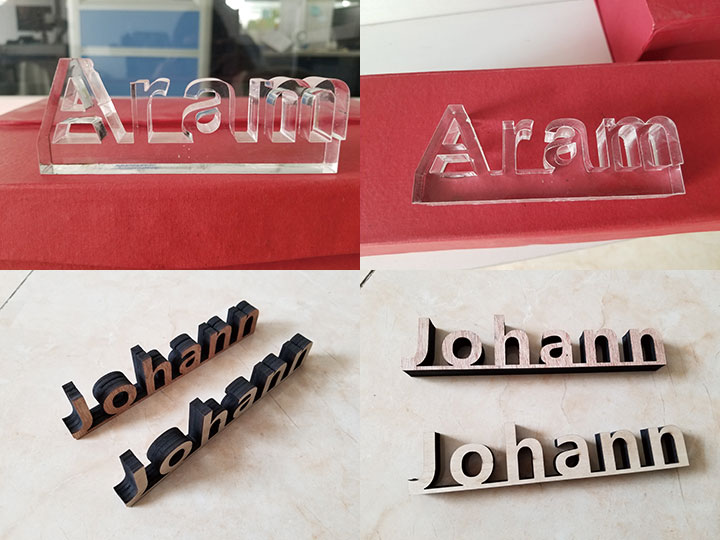 Acrylic cutting by mixed laser cutting machine