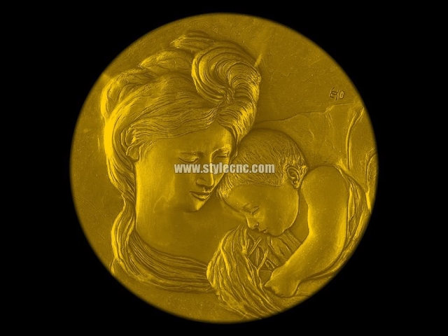 Metal CNC router project for gold engraving