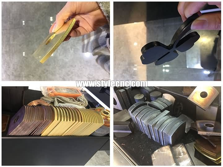 samples of 4000W fiber laser cutter systems with IPG laser source