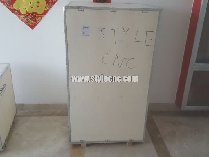 plywood package of 30W MOPA fiber laser marker system delivery to Serbia