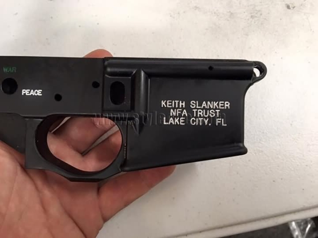 Gun laser engraving machine