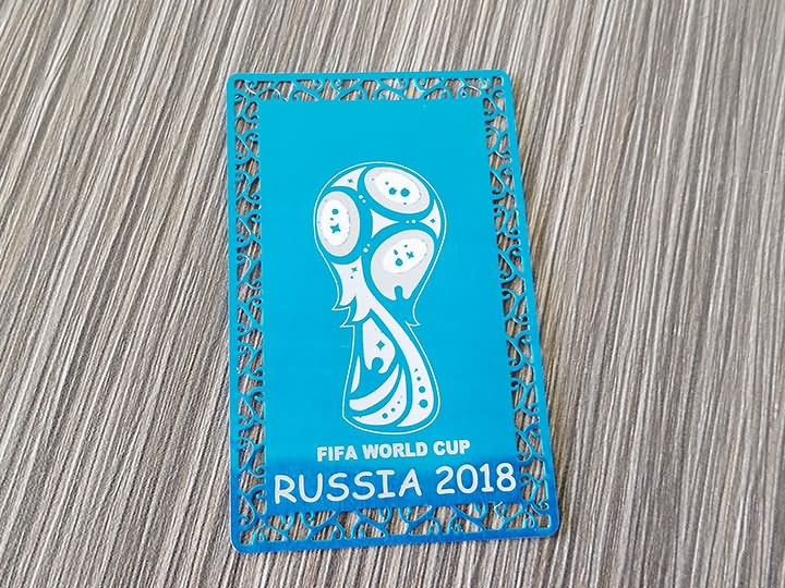 Fiber Laser Engraving Machine for 2018 FIFA World Cup Logo