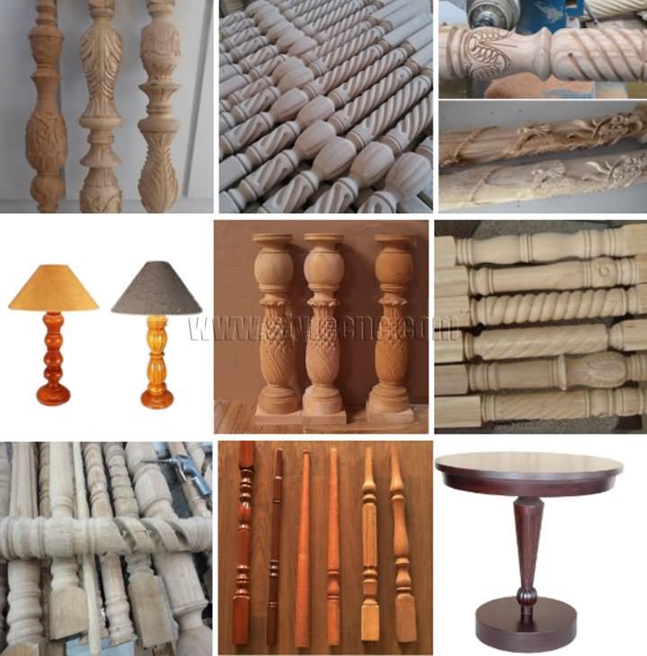 projects of CNC wood lathe machine