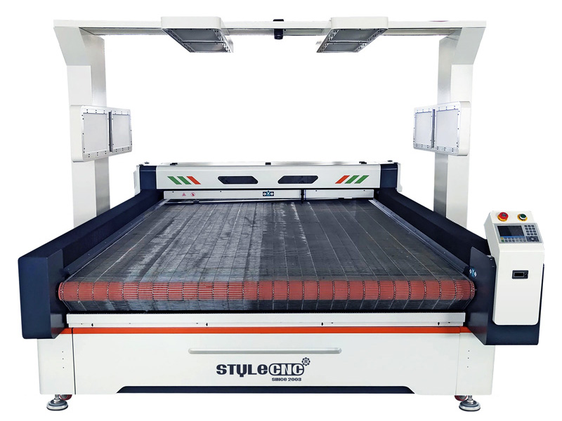 Contour Laser Cutter for Printed Fabrics with CCD Camera