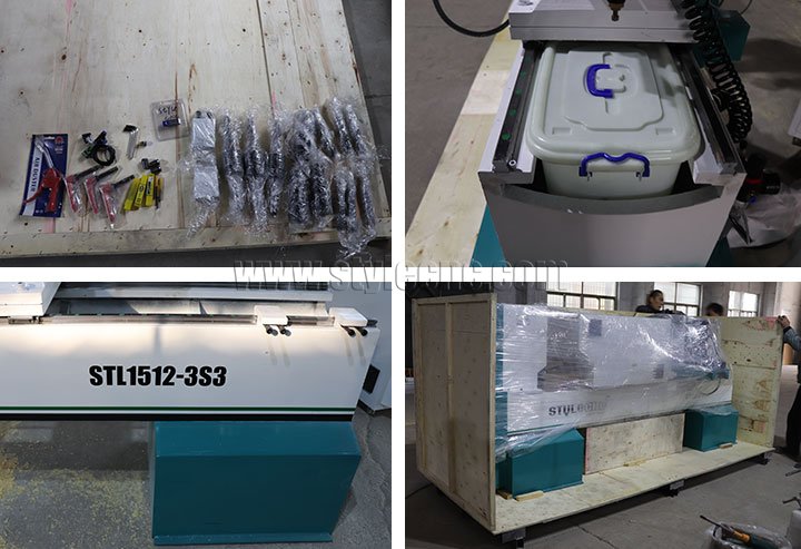 3 Axis Wood Turning Lathe Machine Package