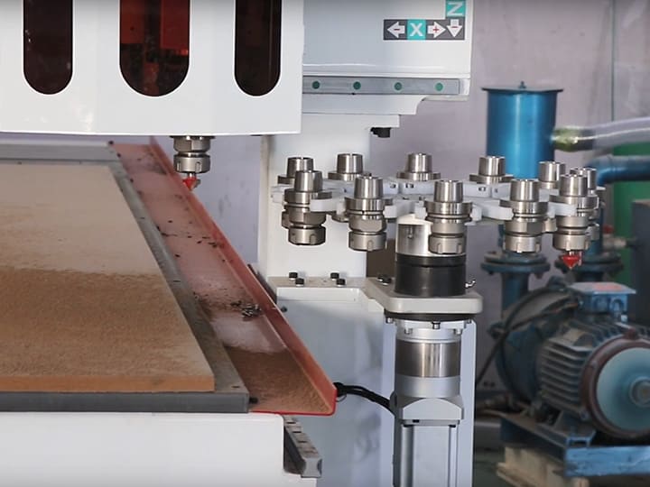 ATC CNC Router with 12KW Automatic Tool Changer Spindle