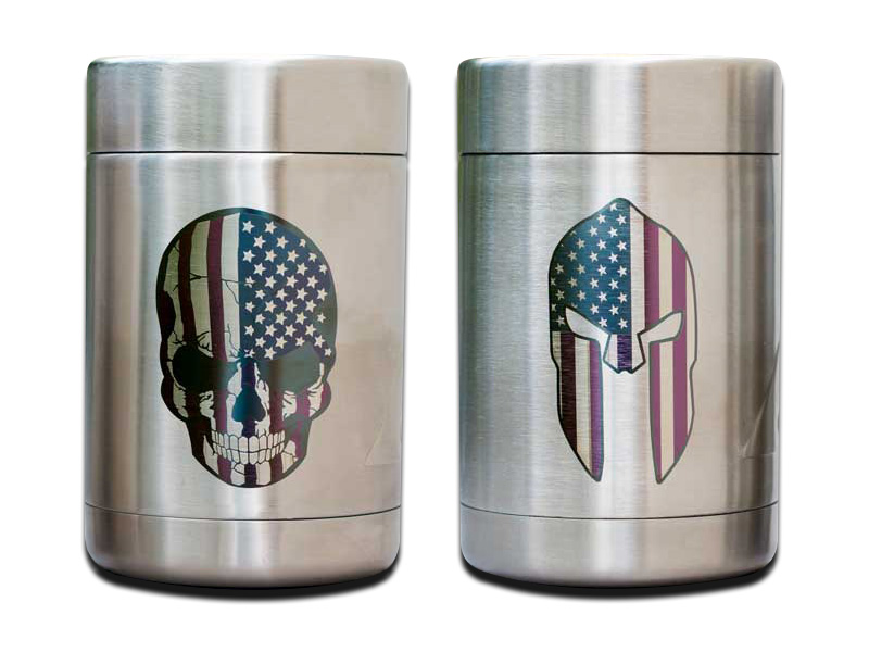 MOPA Laser Engraved Stainless Steel Mugs with Colorful Signs MOPA Laser Engraved Stainless Steel Mugs with Colorful Signs