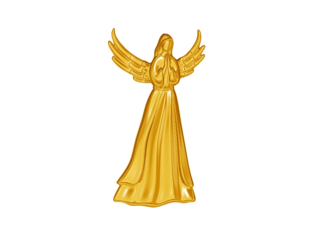 Free 3D Angel Relief Model STL File for CNC Routers