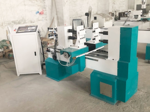 小型數(shù)控木工車床，雙車床