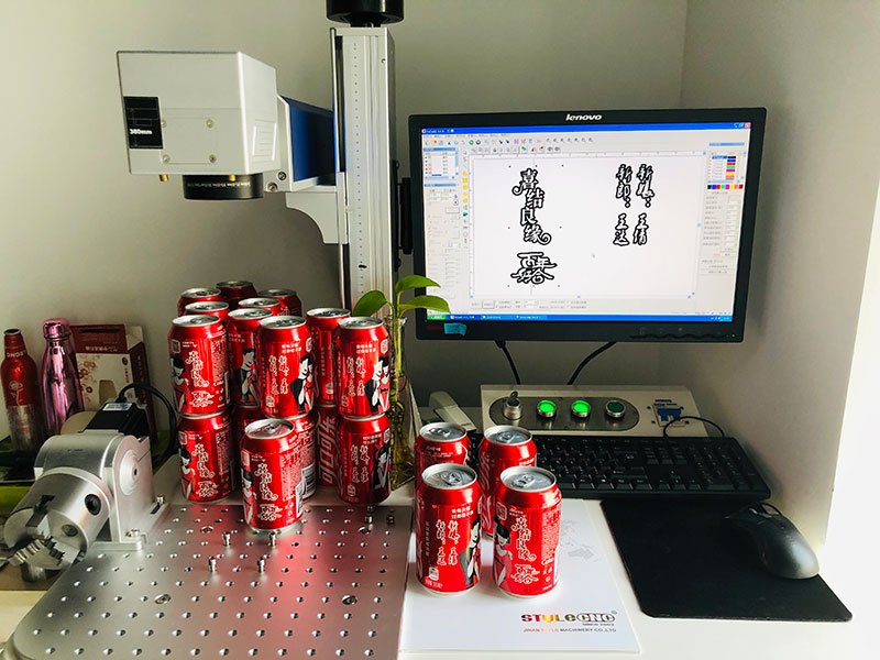 Fiber Laser Engraving Machine for Coca-Cola Aluminum Cans