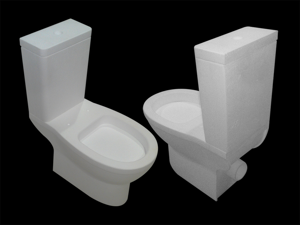 5 Axis CNC Machining for 3D EPS Solid Model of Toilet Prototype