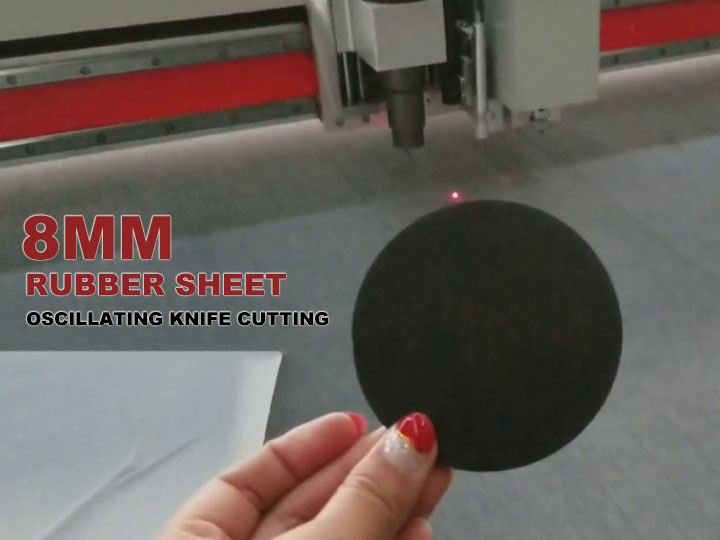 Oscillating Knife Cutting Machine for 8mm Rubber Sheets