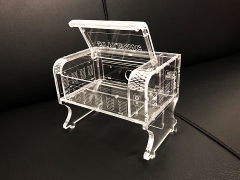 Laser Cut Clear Acrylic 3D Puzzle for CO2 Laser Cutter Kit