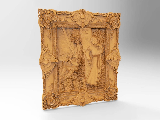 CNC Router for Wood 3D Relief Model STL Files