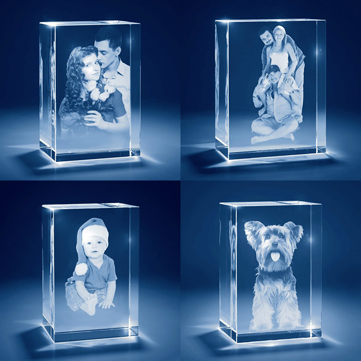 3D Subsurface Laser Engraved Crystal Glass 3D Subsurface Laser Engraved Crystal Glass