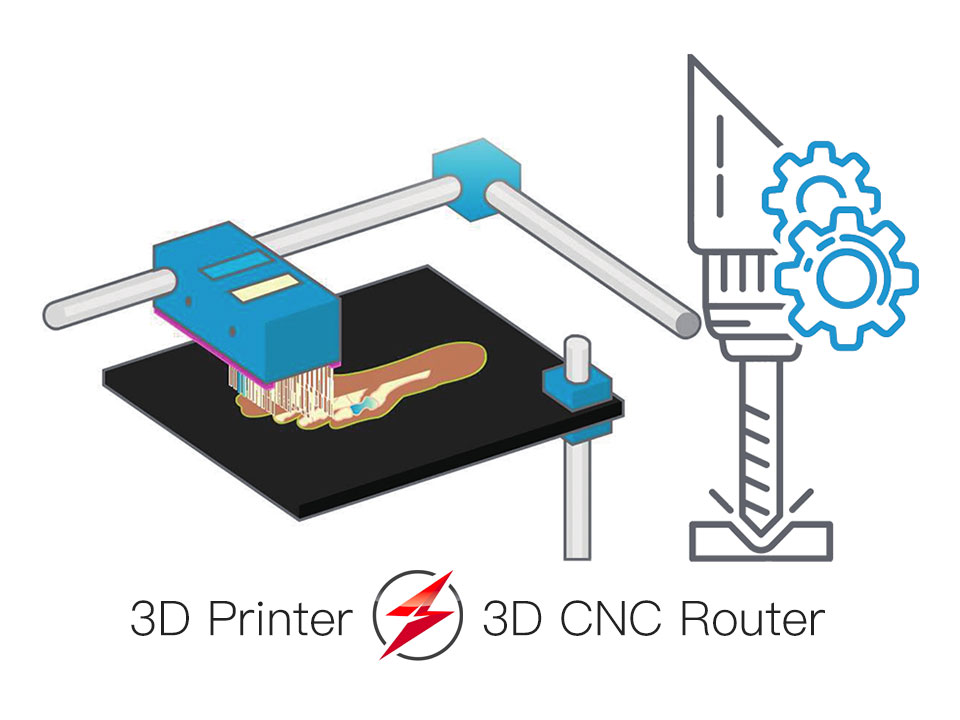 3D Printer VS 3D CNC Router