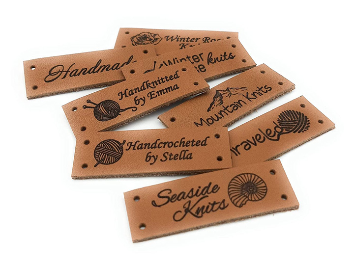 CO2 Laser Engraved Leather Labels