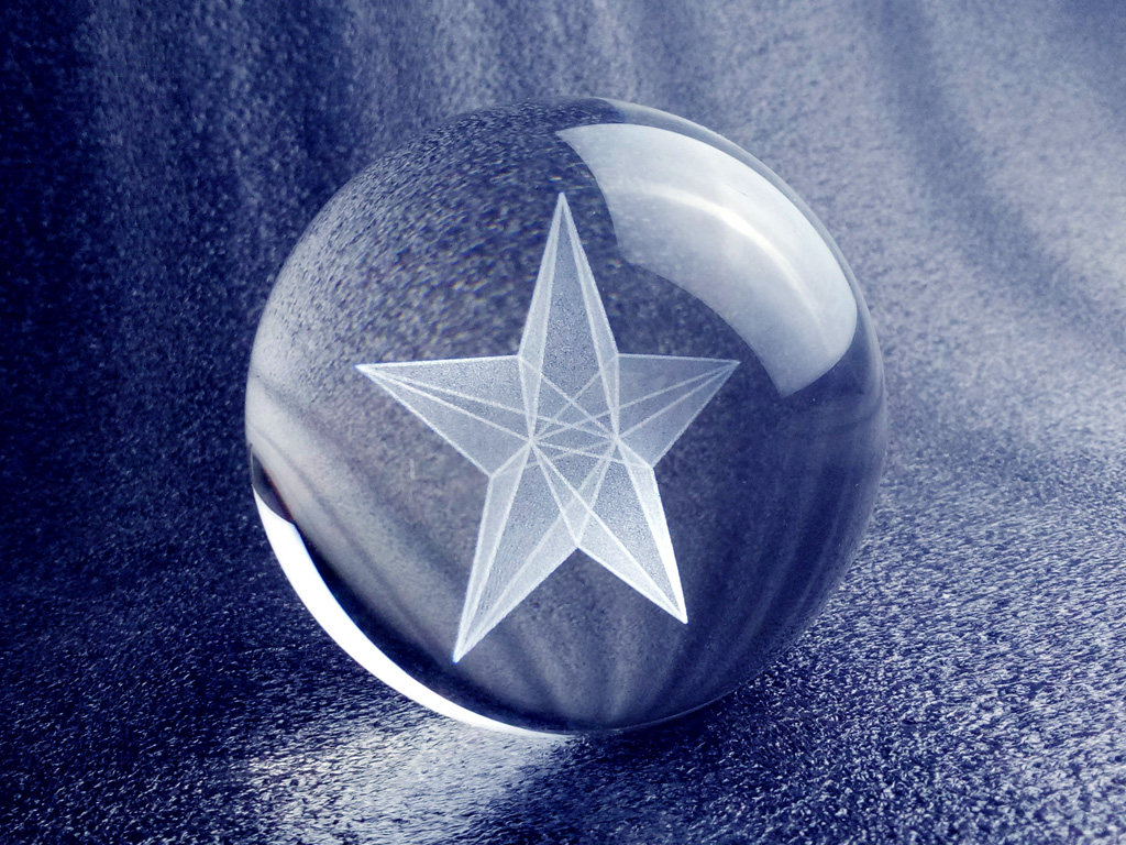 Laser Engraved Crystal Ball & Orbuculum & Crystal Sphere