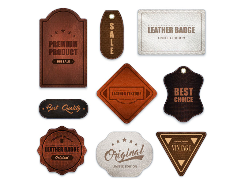Laser Engraved Personalized Leather Patches