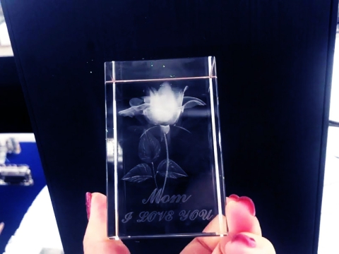 3D Subsurface Laser Crystal Engraver for Bubblegram Making