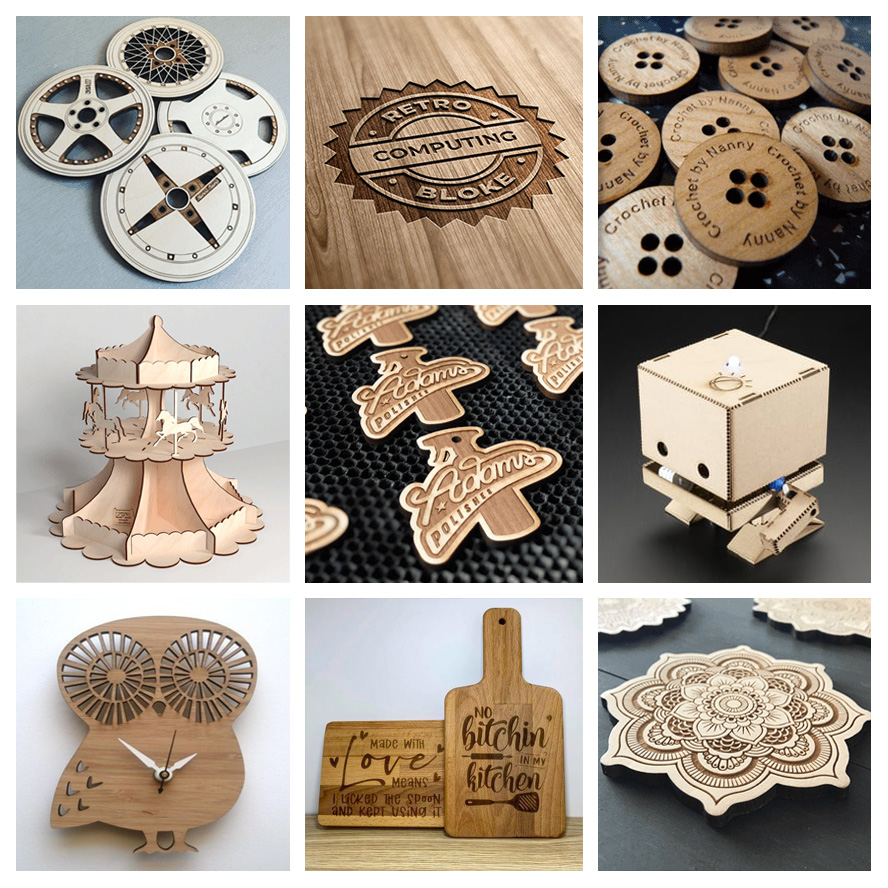 Laser Cut & Engraved Wood Projects