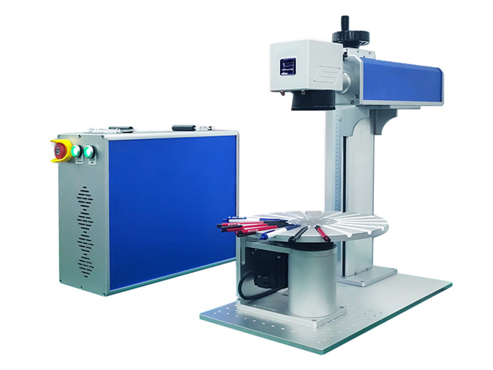 Laser Pen Marking Machine with Rotary Table