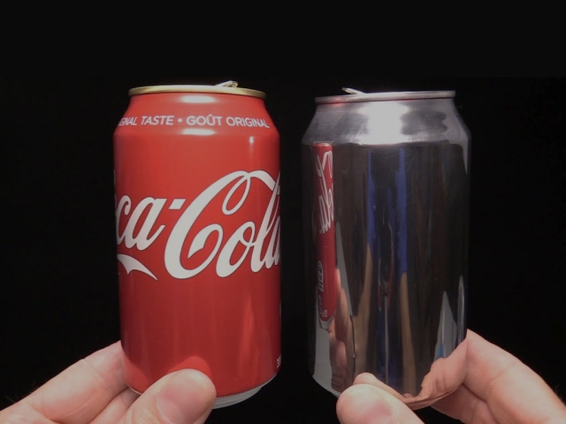 Laser Coating Removal from Soda Cans