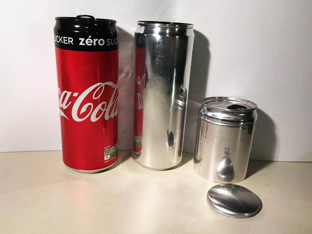 Laser Paint Stripping from Soda Cans