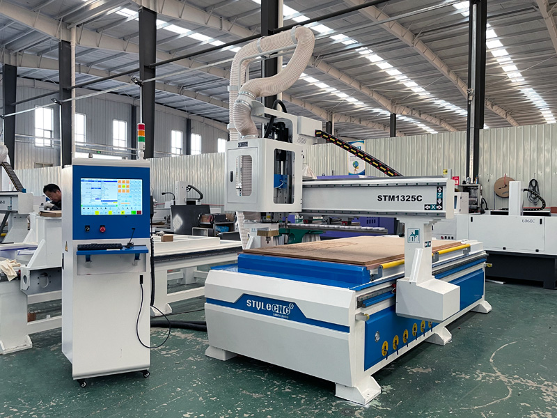 2022 New Industrial 4x8 Wood CNC Router Machine with Linear Automatic Tool Changer 2022 New Industrial 4x8 Wood CNC Router Machine with Linear Automatic Tool Changer