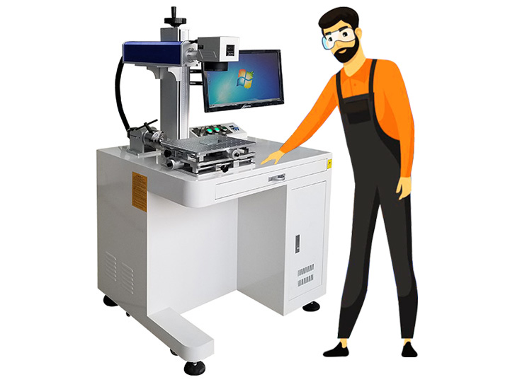 用于杯子和玻璃杯的旋轉(zhuǎn)光纖激光雕刻機